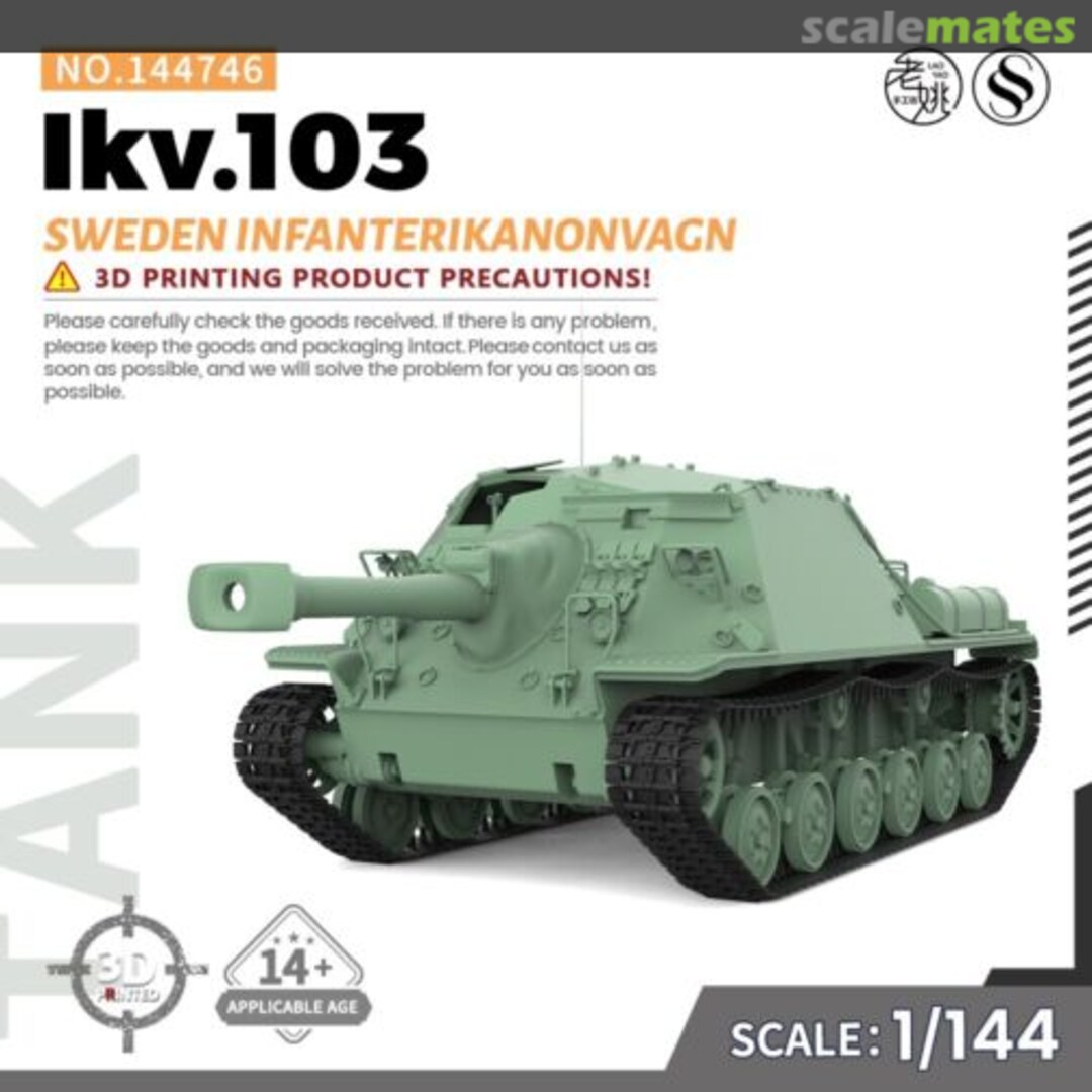 Boxart Sweden Infanterikanonvagn Ikv.103 144746 SSMODEL Boxart Sweden Infanterikanonvagn Ikv.103 144746 SSMODEL