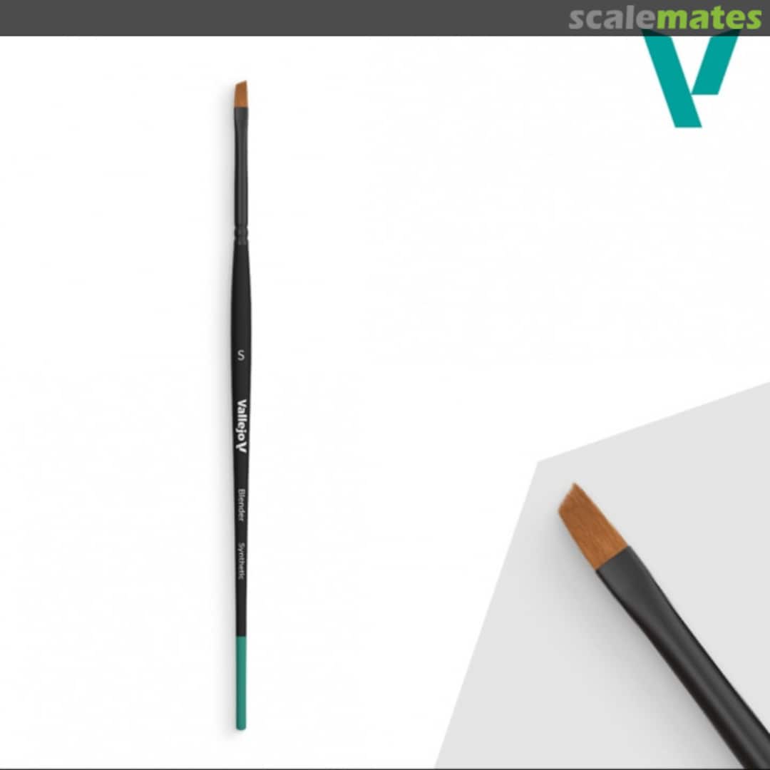 Boxart Vallejo Flat Blender Synthetic Brush S B05001 Vallejo Boxart Vallejo Flat Blender Synthetic Brush S B05001 Vallejo