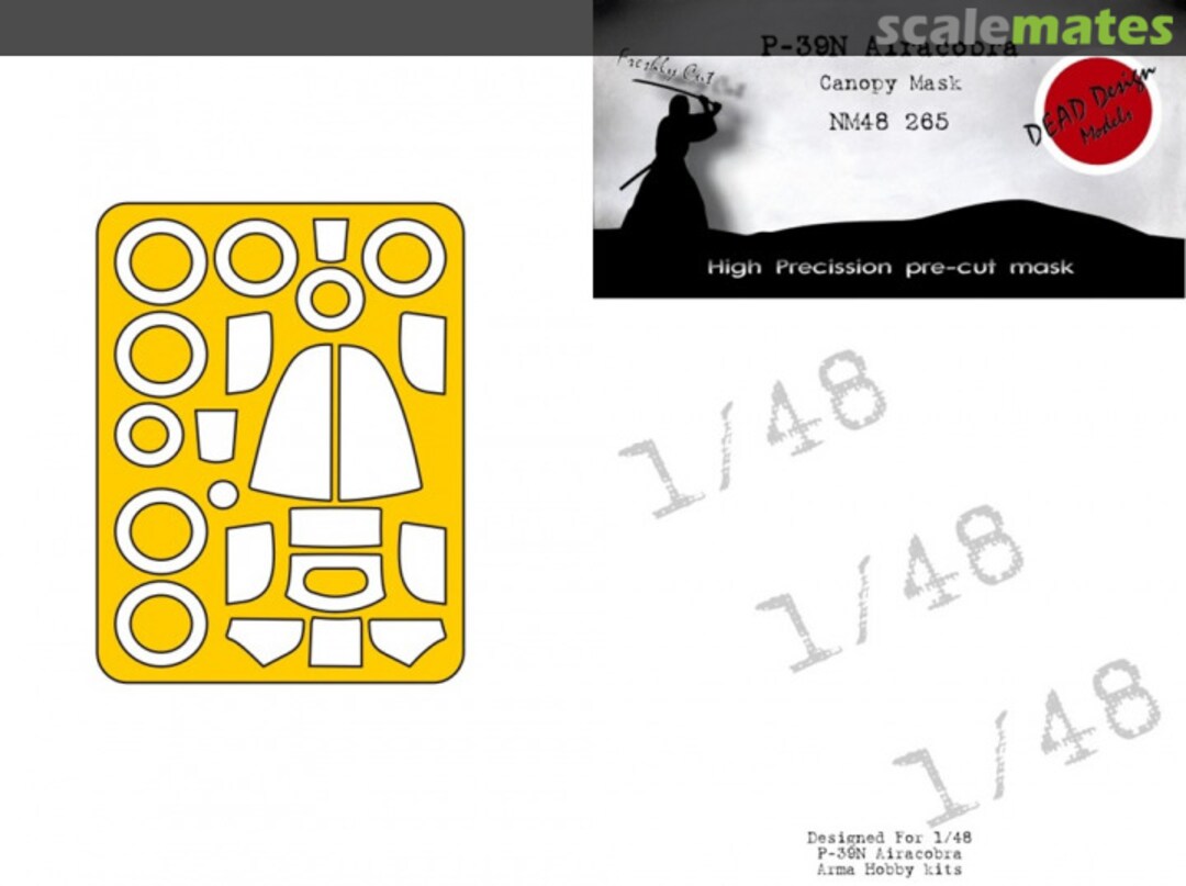 Boxart P-39N Airacobra Canopy Mask NM48265 DEAD Design Models Boxart P-39N Airacobra Canopy Mask NM48265 DEAD Design Models