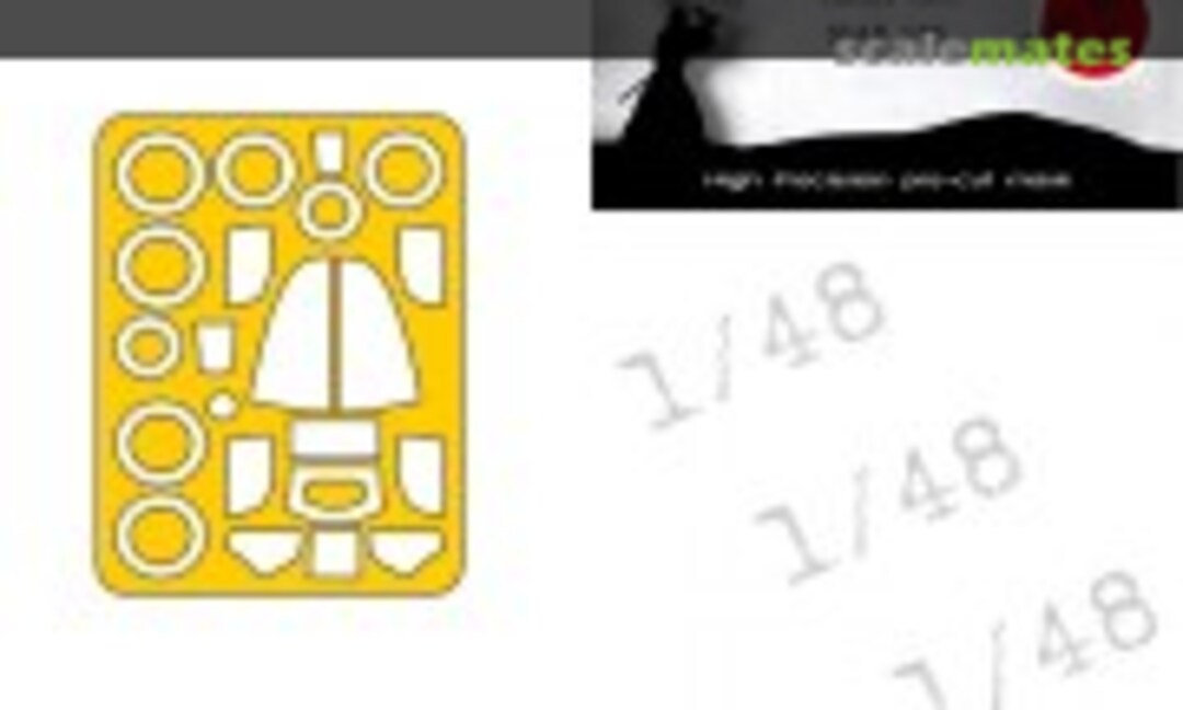 1:48 P-39N Airacobra Canopy Mask (DEAD Design Models NM48265) NM48265