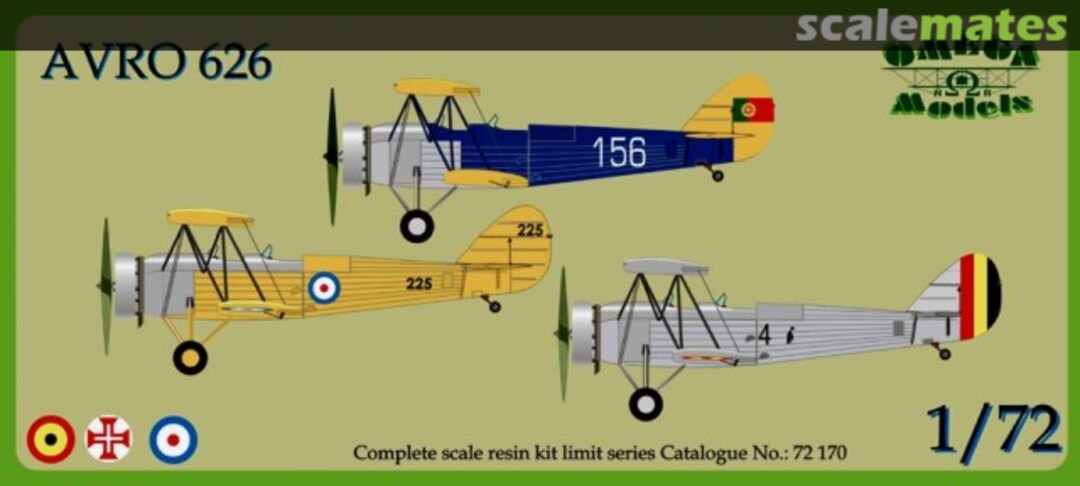 Boxart Avro 626 72170 Omega Models
