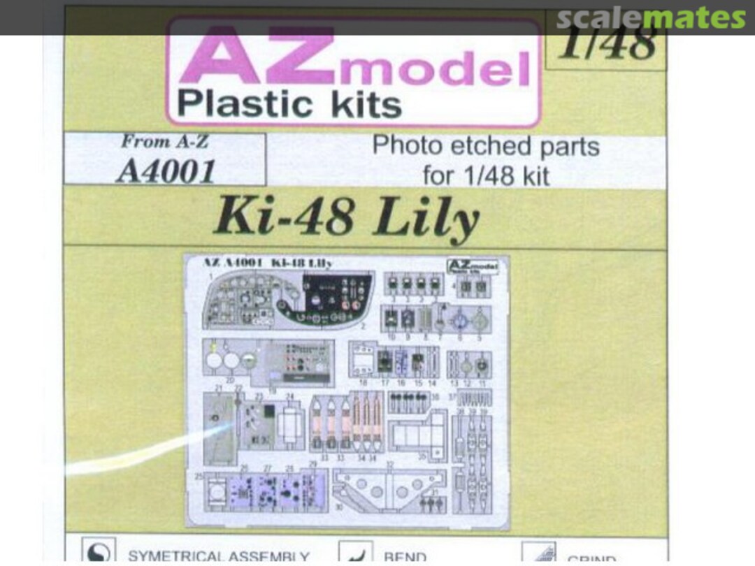 Boxart Ki-48 Lily A4001 AZmodel Boxart Ki-48 Lily A4001 AZmodel