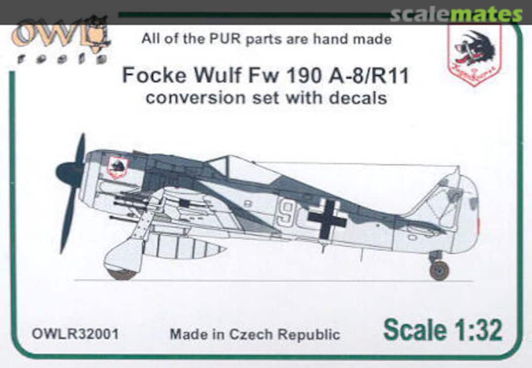 Boxart Focke Wulf Fw 190 A-8/R11 conversion set with decals R32001 OWL Boxart Focke Wulf Fw 190 A-8/R11 conversion set with decals R32001 OWL