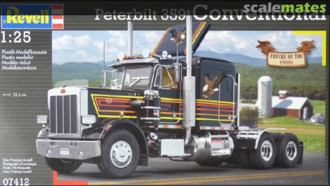 Boxart Peterbilt 359 Conventional 07412 Revell Boxart Peterbilt 359 Conventional 07412 Revell