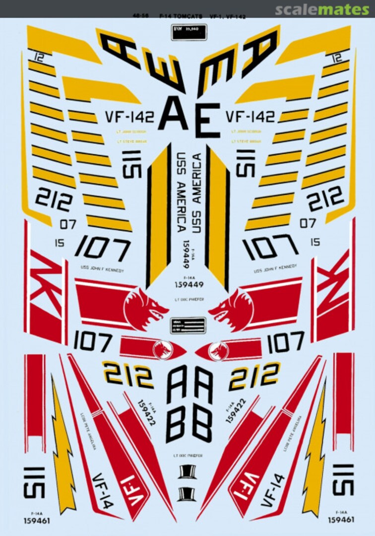 Boxart F-14 Tomcats #1 48-56 Microscale