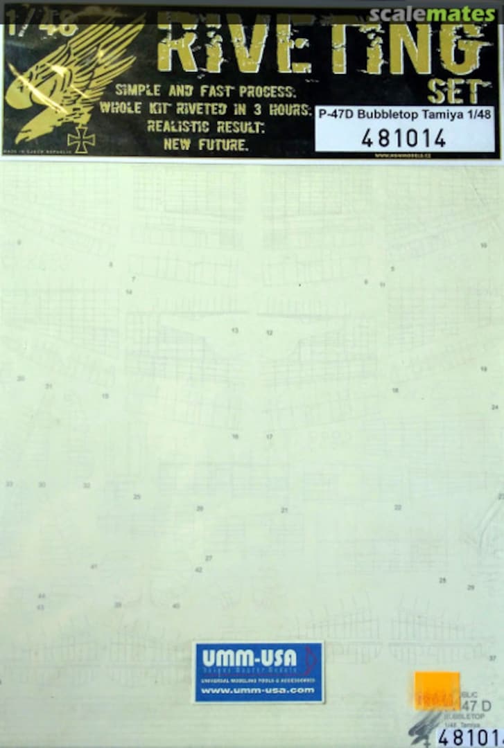 Boxart Republic P-47D Bubbletop Riveting Set 481014 HGW Models Boxart Republic P-47D Bubbletop Riveting Set 481014 HGW Models