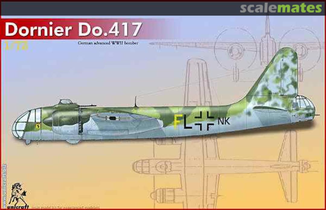 Boxart Dornier Do.417 72270 Unicraft Models Boxart Dornier Do.417 72270 Unicraft Models