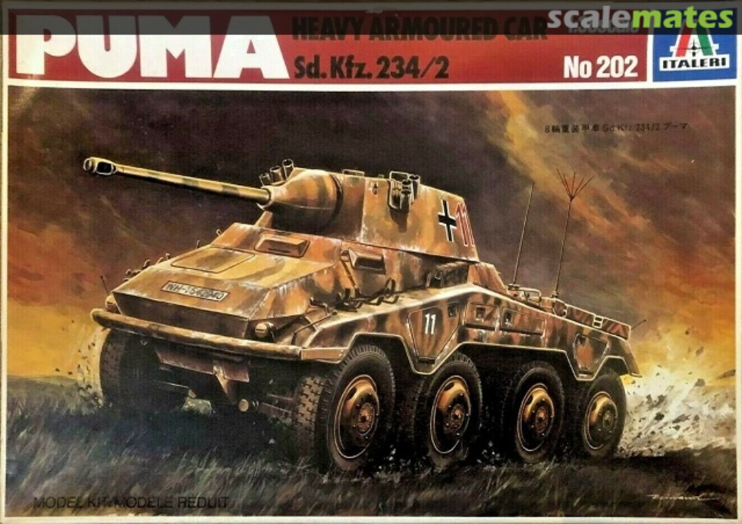 Boxart Sd.Kfz. 234/2 Puma 202 Italeri Boxart Sd.Kfz. 234/2 Puma 202 Italeri