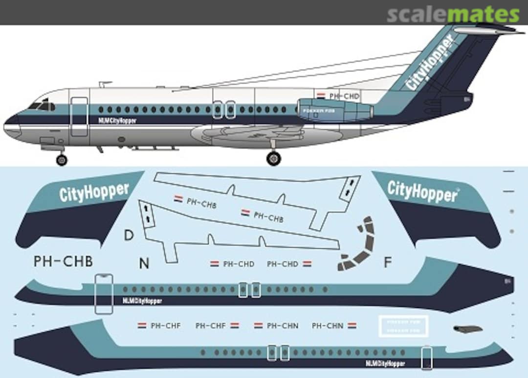 Boxart Fokker F28-4000 Fellowship FRP4093 F-RSIN Boxart Fokker F28-4000 Fellowship FRP4093 F-RSIN