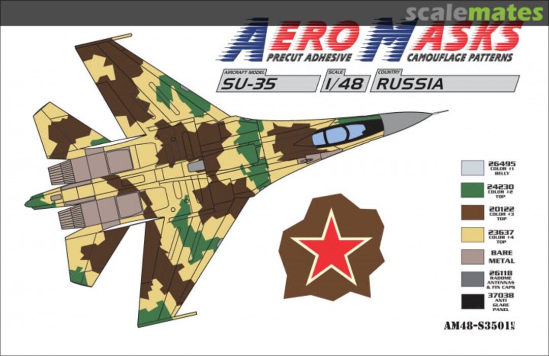Boxart Su-35 Russia AM48-S3501 AeroMasks Boxart Su-35 Russia AM48-S3501 AeroMasks