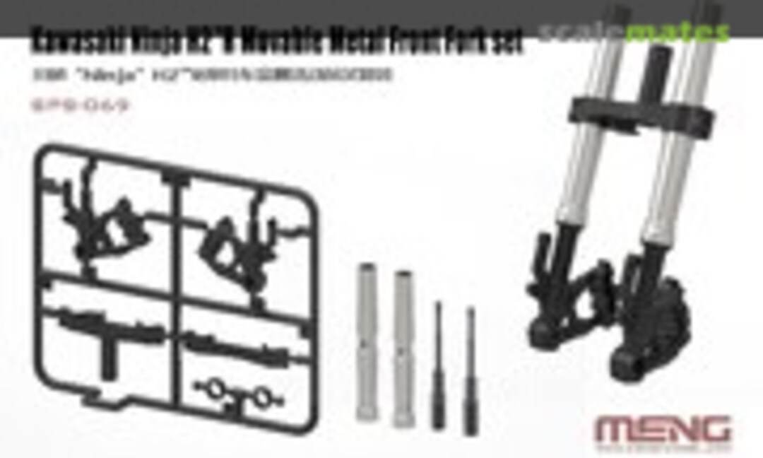 1:9 Kawasaki Ninja H2™R Movable Front Fork set (Meng Model SPS-069) SPS-069