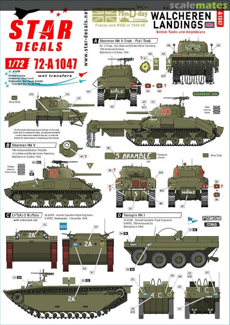 Boxart Walcheren Landings 72-A1047 Star Decals Boxart Walcheren Landings 72-A1047 Star Decals