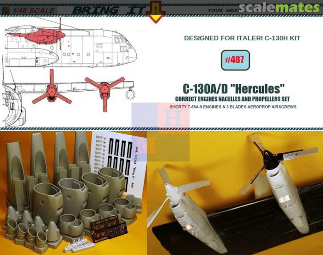 Boxart Lockheed C-130A/D correct engines set #487 MLH/Bring It! Boxart Lockheed C-130A/D correct engines set #487 MLH/Bring It!
