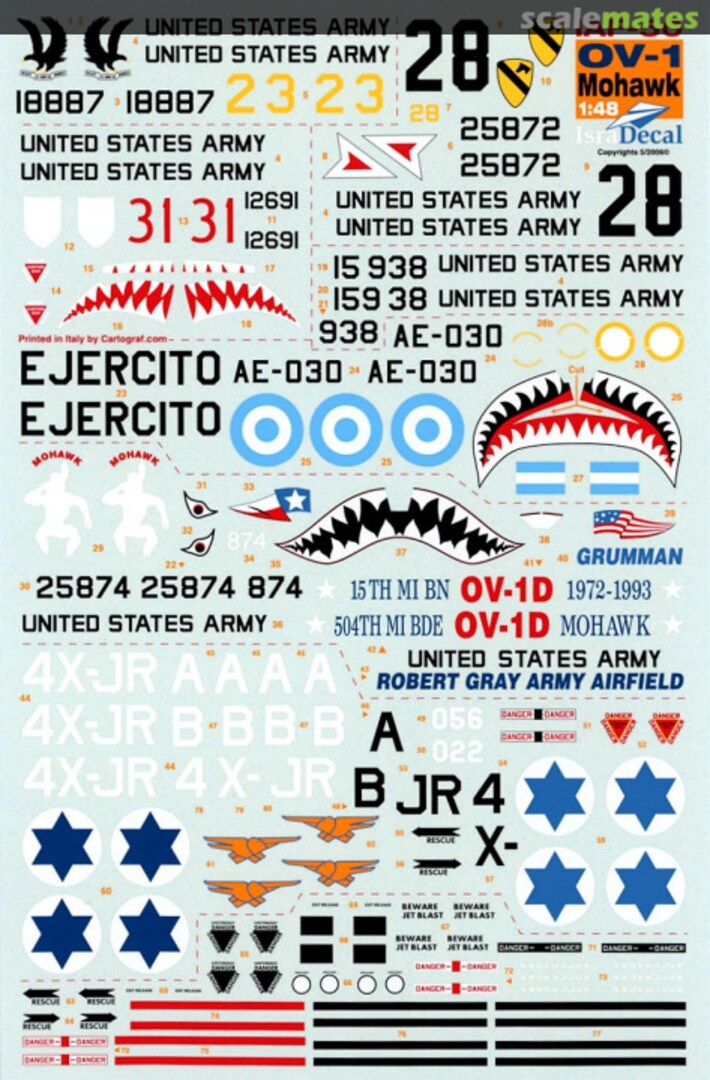 Boxart OV-1 Mohawk IAF-50 IsraDecal Studio