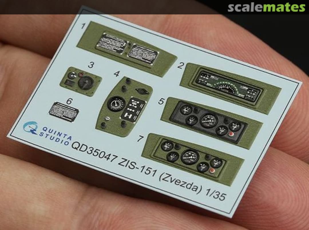 Contents ZiS-151 interior 3D decals QD35047 Quinta Studio Contents ZiS-151 interior 3D decals QD35047 Quinta Studio