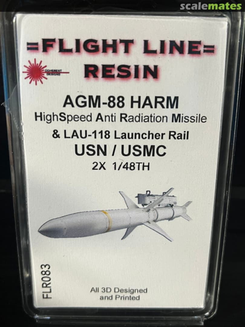 Boxart AGM-88 HARM & LAU-118 Launcher Rail FLR083 Flight Line Resin Boxart AGM-88 HARM & LAU-118 Launcher Rail FLR083 Flight Line Resin