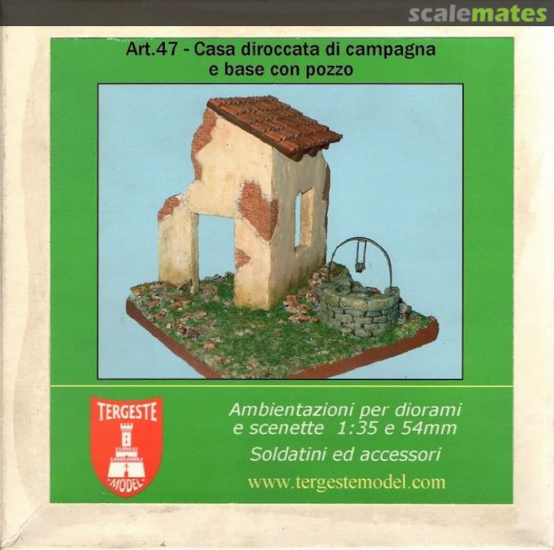 Boxart Casa diroccata di campagna e base con pozzo Art.47 TERGESTE MODEL Boxart Casa diroccata di campagna e base con pozzo Art.47 TERGESTE MODEL
