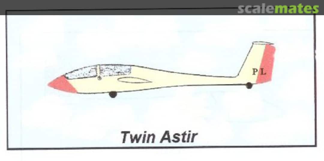 Boxart Grob G103 Twin Astir 72032 VAMI Models