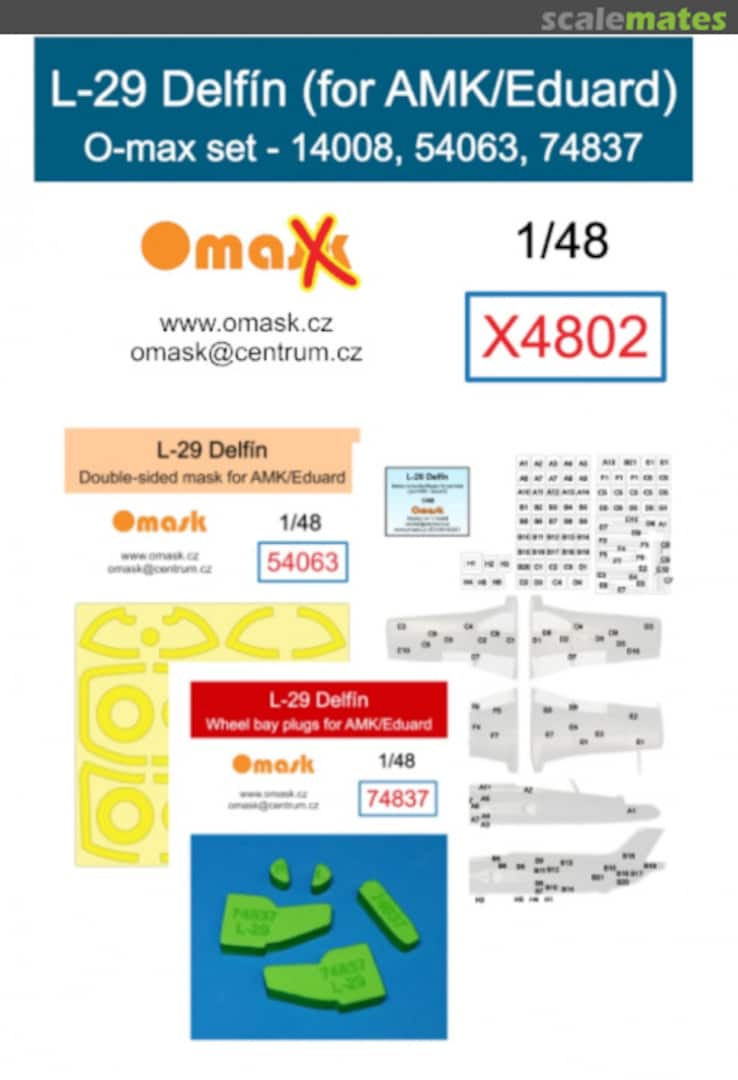 Boxart L-29 Delfín O-max set X4802 Omask