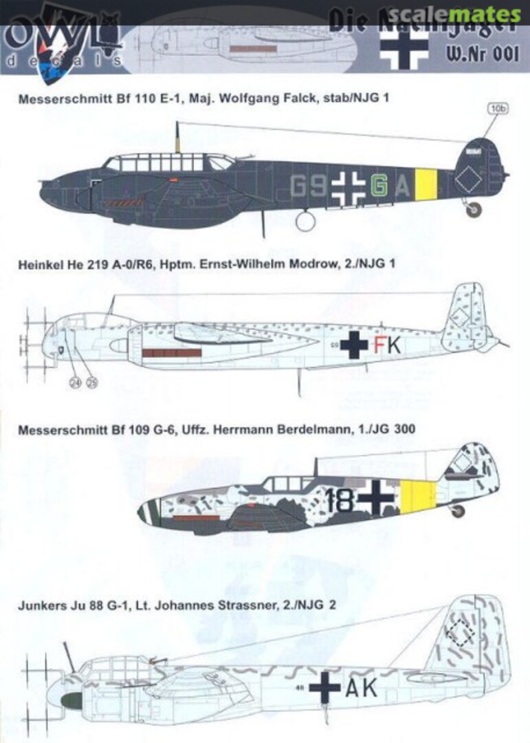 Boxart Die Nachtjaeger W.Nr 001 OWL Boxart Die Nachtjaeger W.Nr 001 OWL