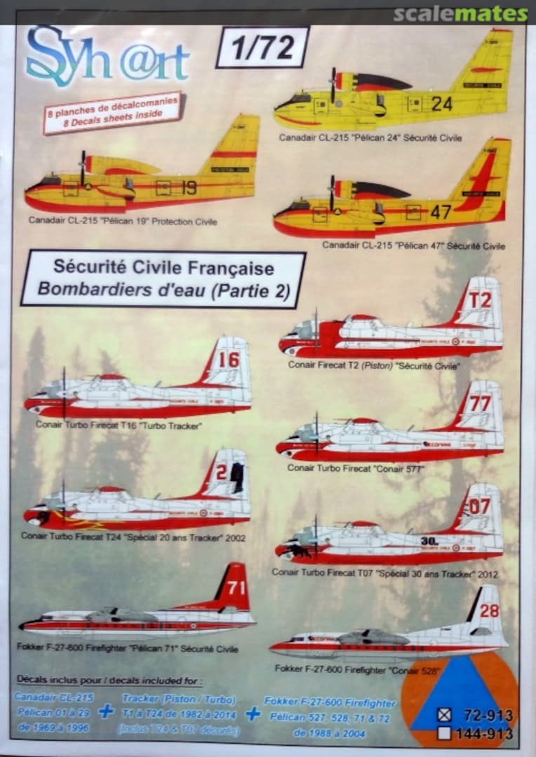 Boxart Sécurité Civile Française - Bombardiers d'eau part.2 72-913 Syhart Boxart Sécurité Civile Française - Bombardiers d'eau part.2 72-913 Syhart