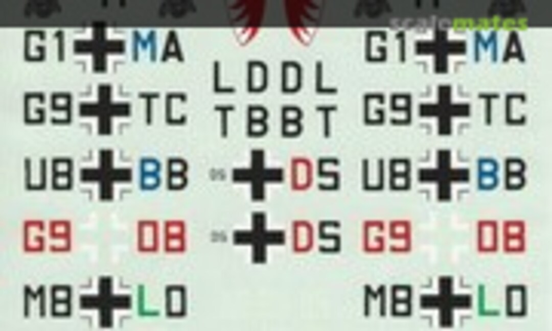 1:72 Messerschmitt Bf. 110's D/C/E/G (Microscale 72-136) 72-136