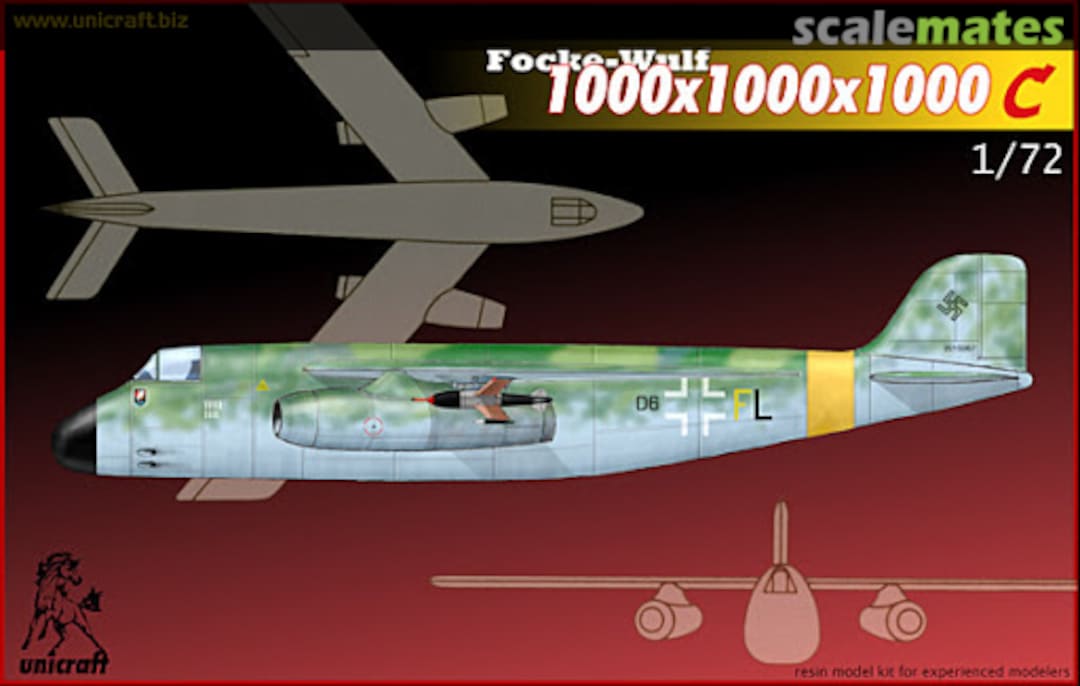 Boxart Focke-Wulf FW 1000x1000x1000 C 72282 Unicraft Models Boxart Focke-Wulf FW 1000x1000x1000 C 72282 Unicraft Models