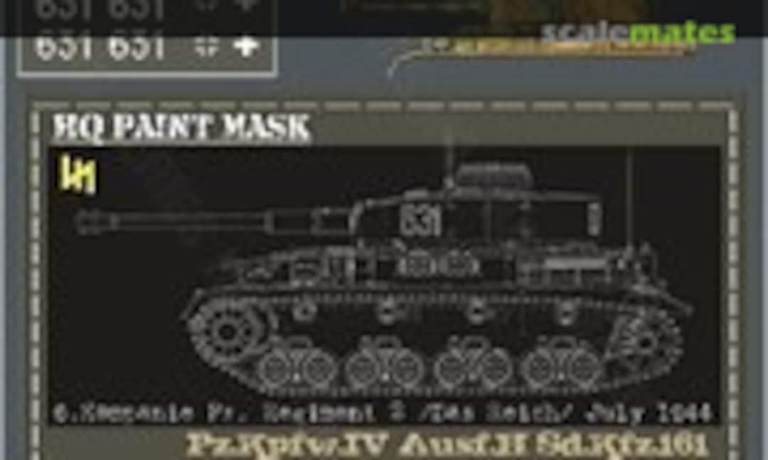 1:16 Pz.Kpfw.IV Ausf.H 6.Komp. Pz.Reg.2 Das Reich July 1944 Paint Mask (HQ-Masks PIV 025) PIV 025
