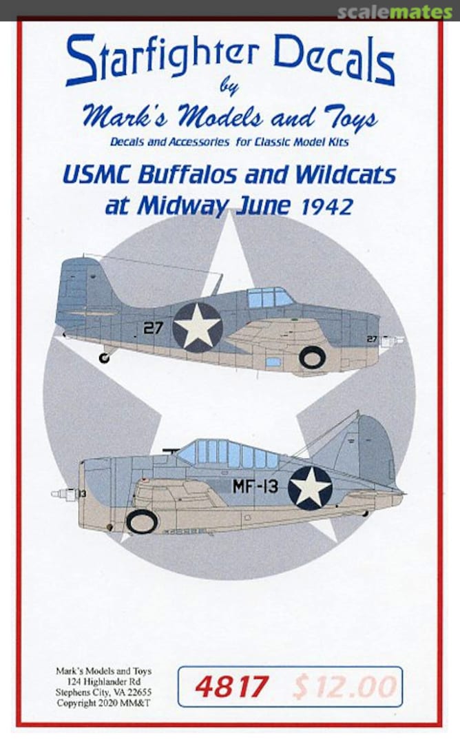 Boxart USMC Buffalos and Wildcats 4817 Starfighter Decals Boxart USMC Buffalos and Wildcats 4817 Starfighter Decals