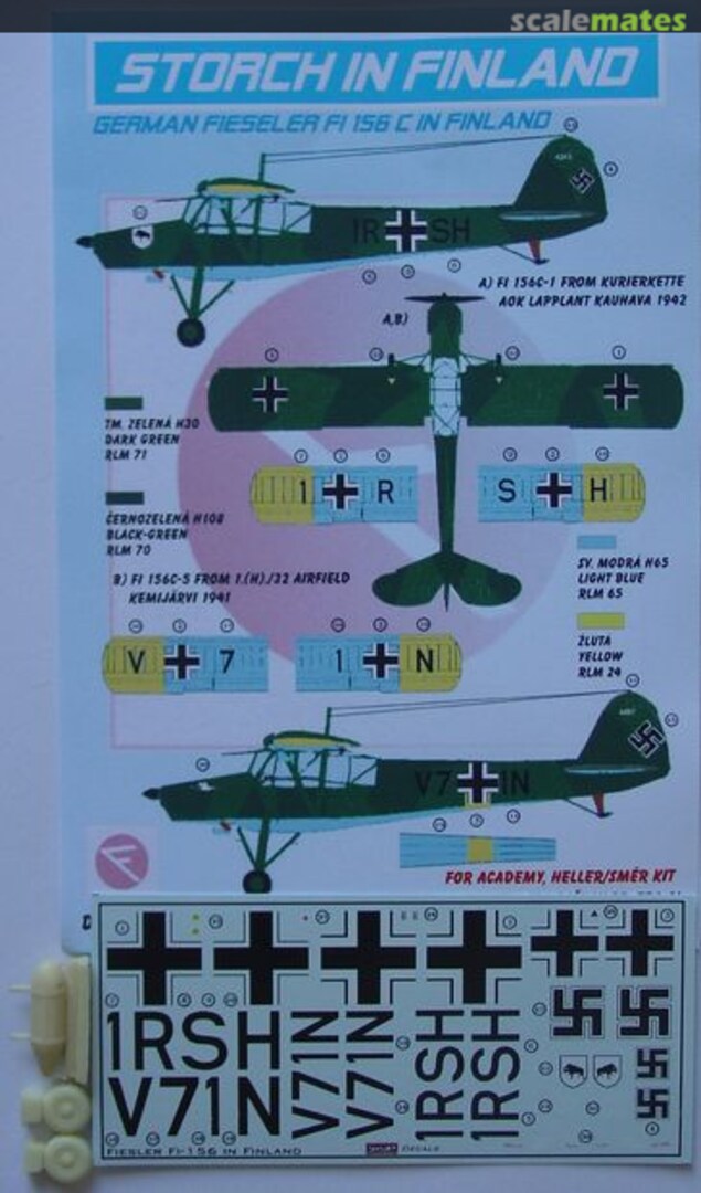 Boxart German Fieseler Fi 156C DEC72160 Kora Models