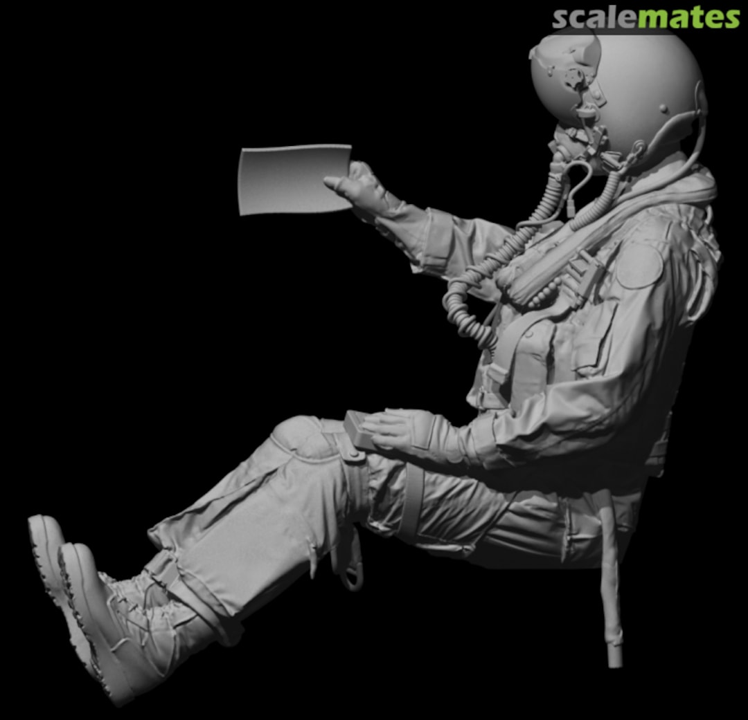 Boxart US Navy modern fighter pilot sitting 6 with JHMCS helmet, RIO (XKW) 480250 Reedoak Boxart US Navy modern fighter pilot sitting 6 with JHMCS helmet, RIO (XKW) 480250 Reedoak