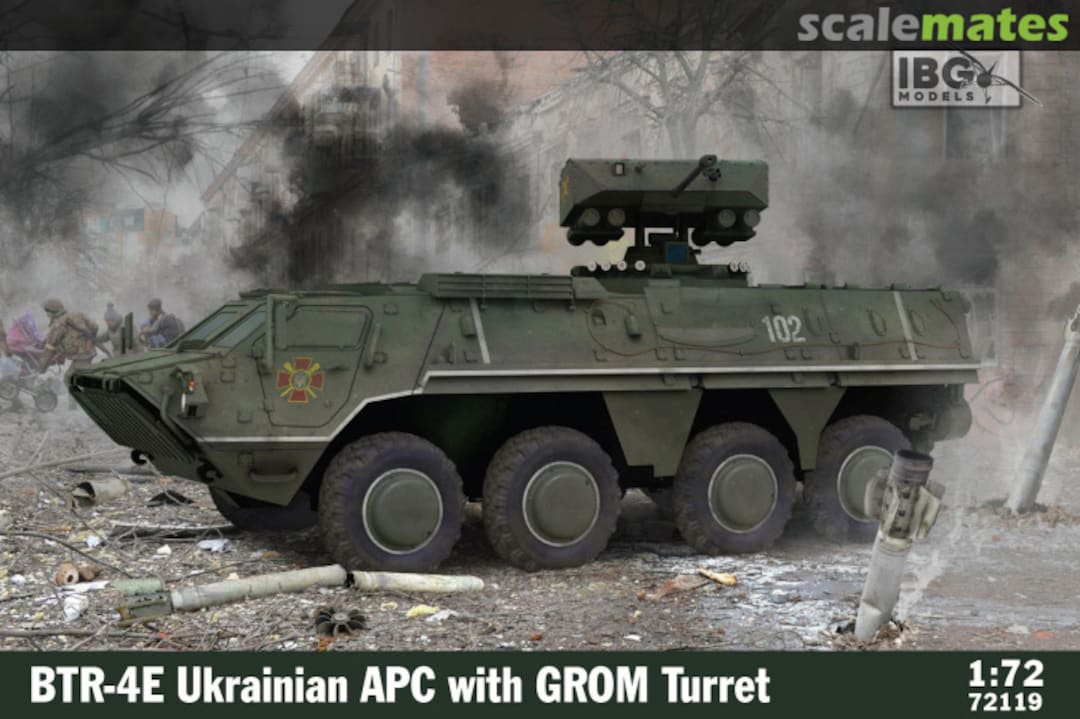 Boxart BTR-4E with GROM turret 72119 IBG Models