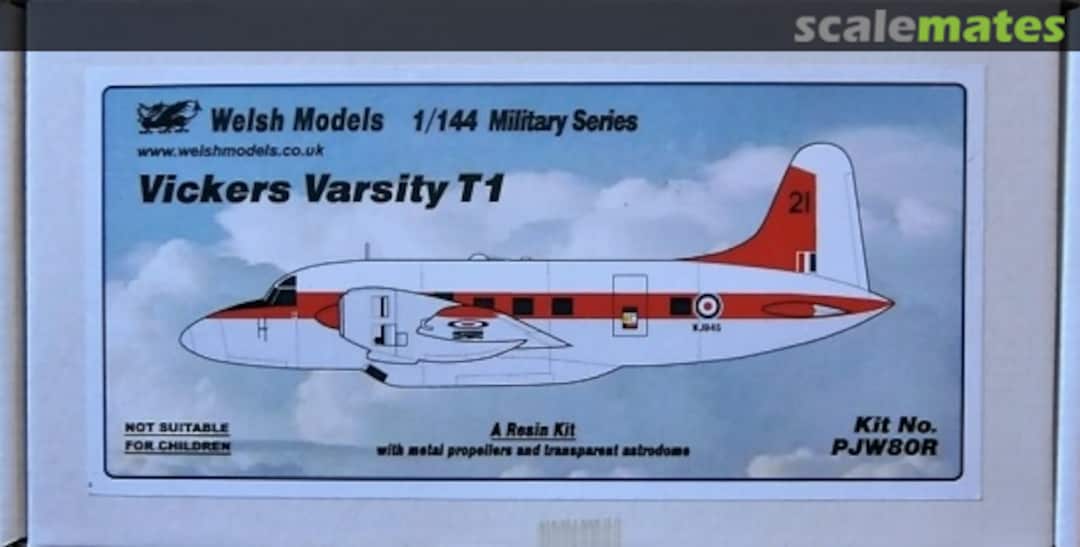 Boxart Vickers Varsity T1 PJW80R Welsh Models