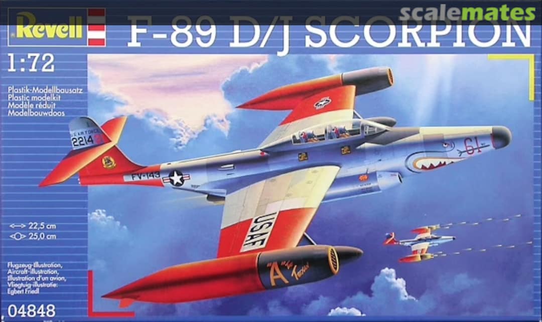 Boxart F-89 D/J Scorpion 04848 Revell Boxart F-89 D/J Scorpion 04848 Revell