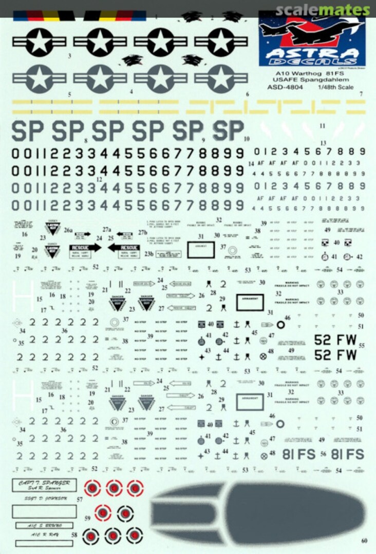 Boxart A-10 Warthog ASD-4804 Astra Decals Boxart A-10 Warthog ASD-4804 Astra Decals