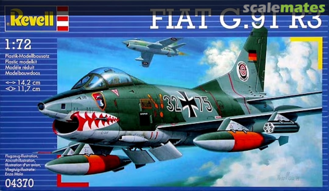 Boxart Fiat G.91 R3 04370 Revell Boxart Fiat G.91 R3 04370 Revell