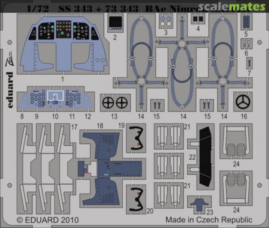 Boxart BAe Nimrod - PE Interior Detail Set SS343 Eduard