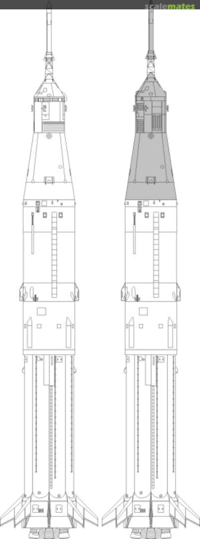 Boxart Saturn IB Apollo 1 - conversion and detail set for AIRFIX kit NW141 New Ware Boxart Saturn IB Apollo 1 - conversion and detail set for AIRFIX kit NW141 New Ware