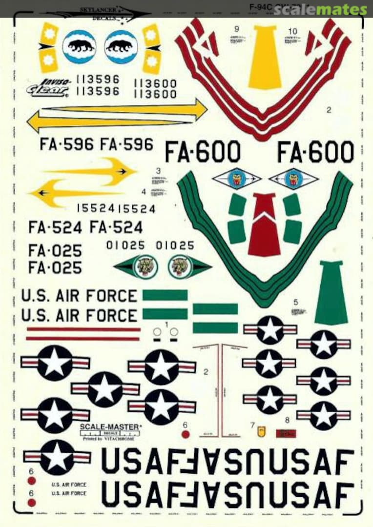 Boxart F-94C Starfire Part I CW-7201 Skylancer Decals Boxart F-94C Starfire Part I CW-7201 Skylancer Decals