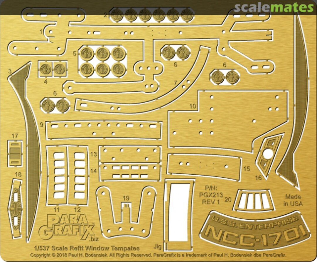 Boxart Refit Enterprise Window Templates PGX213 ParaGrafix Modeling Systems