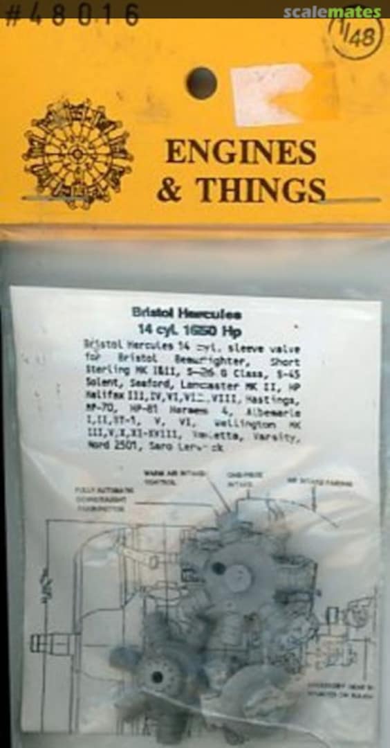 Boxart Bristol Hercules 14 cyl. 1650Hp 48016 Engines & Things Boxart Bristol Hercules 14 cyl. 1650Hp 48016 Engines & Things