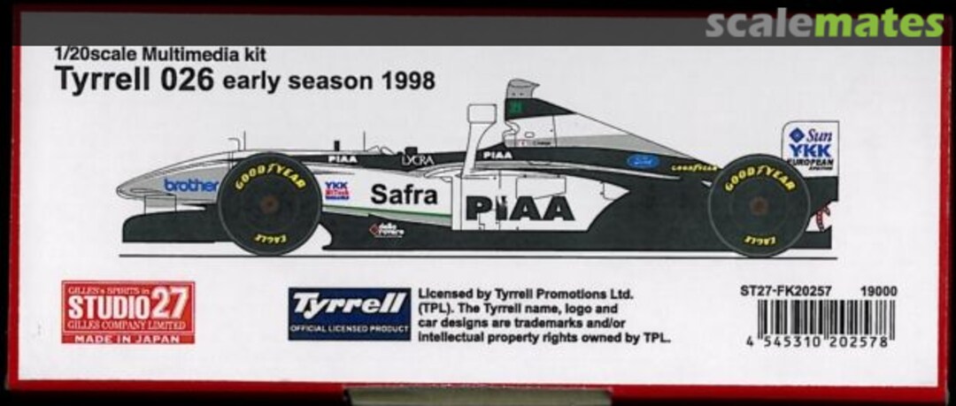 Boxart Tyrrell 026 ST27-FK20257 Studio27 Boxart Tyrrell 026 ST27-FK20257 Studio27