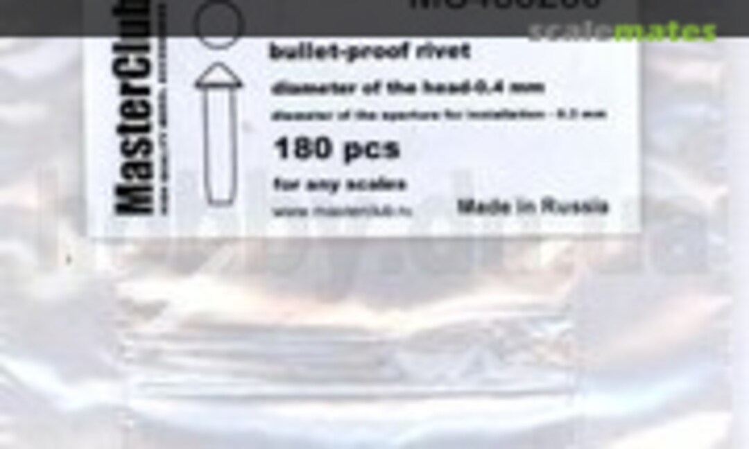 No cone-head bullet-proof rivet, diameter of the head-0.4mm (MasterClub MC435230) MC435230
