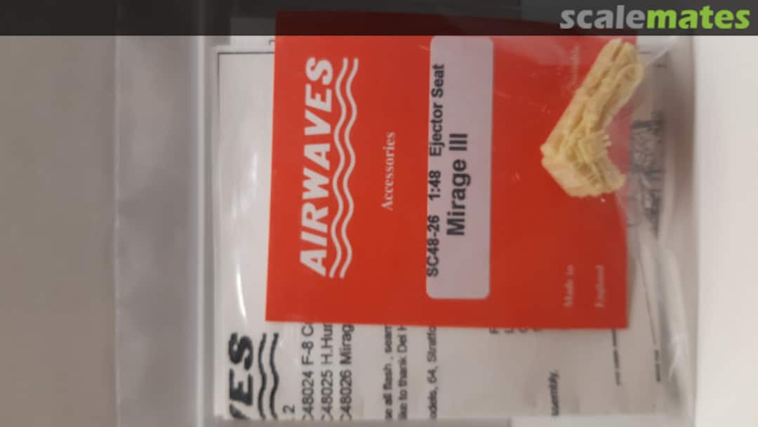 Boxart Mirage III Ejection Seat SC48-26 Airwaves Boxart Mirage III Ejection Seat SC48-26 Airwaves