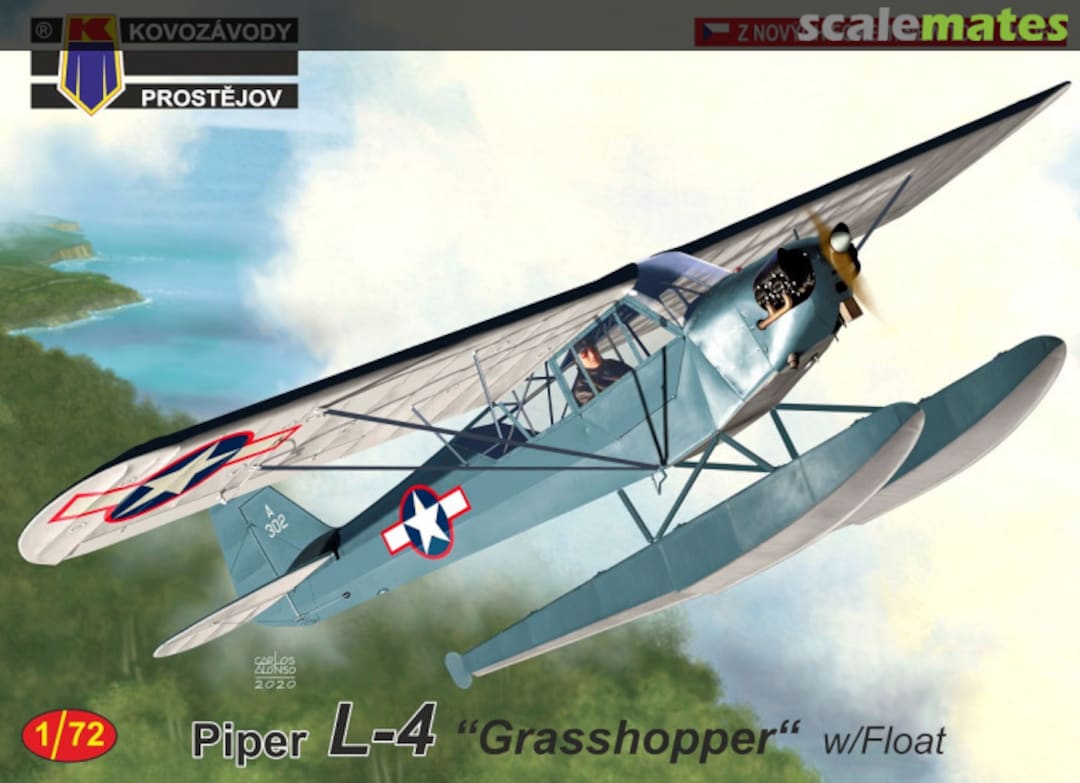Boxart Piper L-4 "Grasshopper" KPM0192 Kovozávody Prostějov Boxart Piper L-4 "Grasshopper" KPM0192 Kovozávody Prostějov
