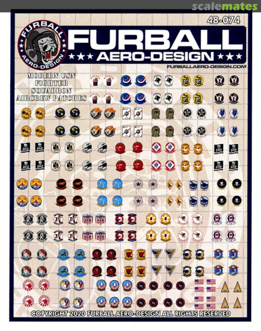 Boxart Modern US Navy Fighter Squadron Aircrew Patches 48-074 Furball Aero-Design Boxart Modern US Navy Fighter Squadron Aircrew Patches 48-074 Furball Aero-Design
