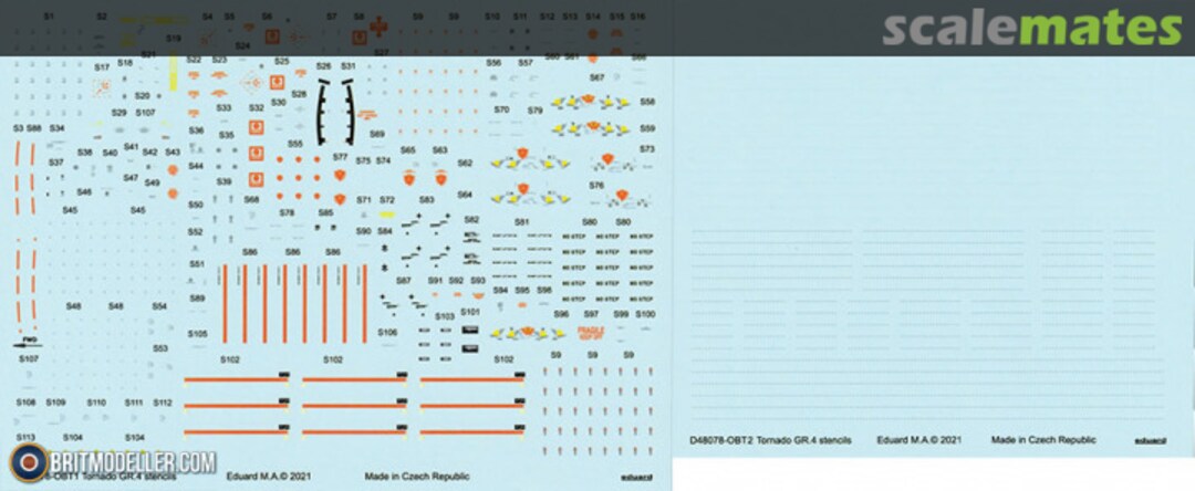 Boxart Tornado GR.4 stencils D48078 Eduard Boxart Tornado GR.4 stencils D48078 Eduard