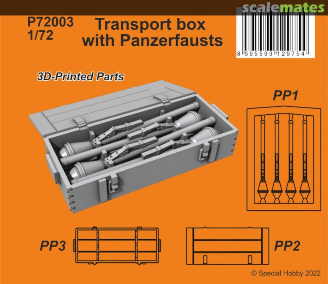 Boxart Transport box with Panzerfausts P72003 CMK Boxart Transport box with Panzerfausts P72003 CMK