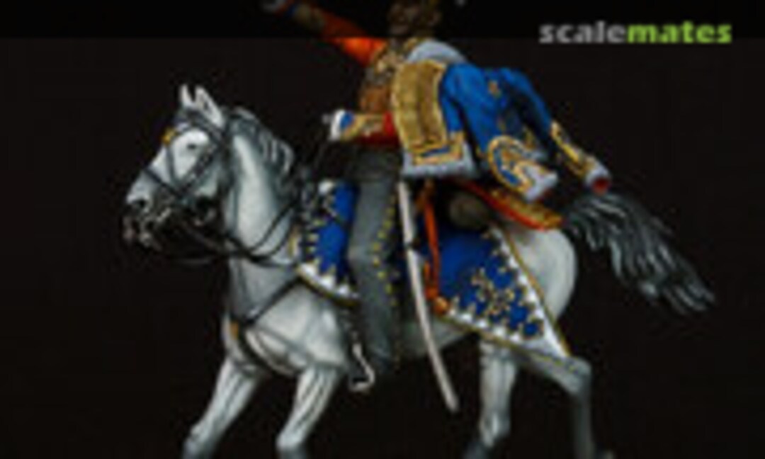 54mm Ober-officer of the hussar regiments, Russia 1812-14 (Chronos Miniatures CHM-54233(M)) CHM-54233(M)
