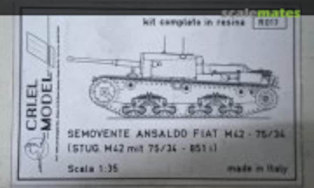1:35 Semovente Ansaldo Fiat M42-75/34 (CRIEL.MODEL R013) R013